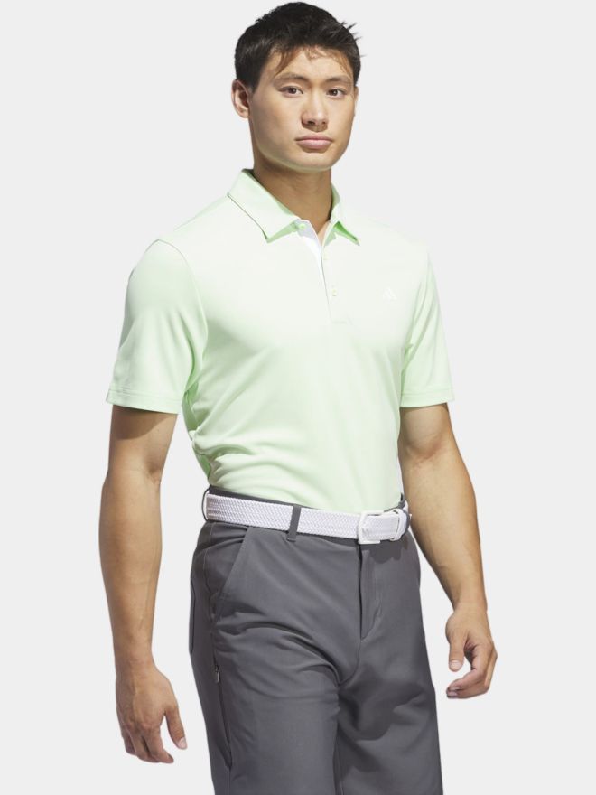 adidas Drive HTR Halbarm Polo hellgrün