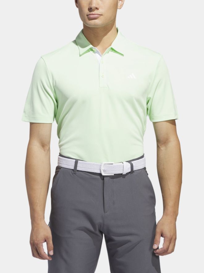 adidas Drive HTR Halbarm Polo hellgrün