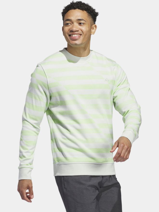 adidas Ultimate365 Printed Crewneck Sweatshirt Stretch Midlayer hellgrün