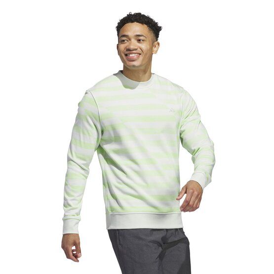 adidas  Ultimate365 Printed Crewneck Sweatshirt Stretch Midlayer light green