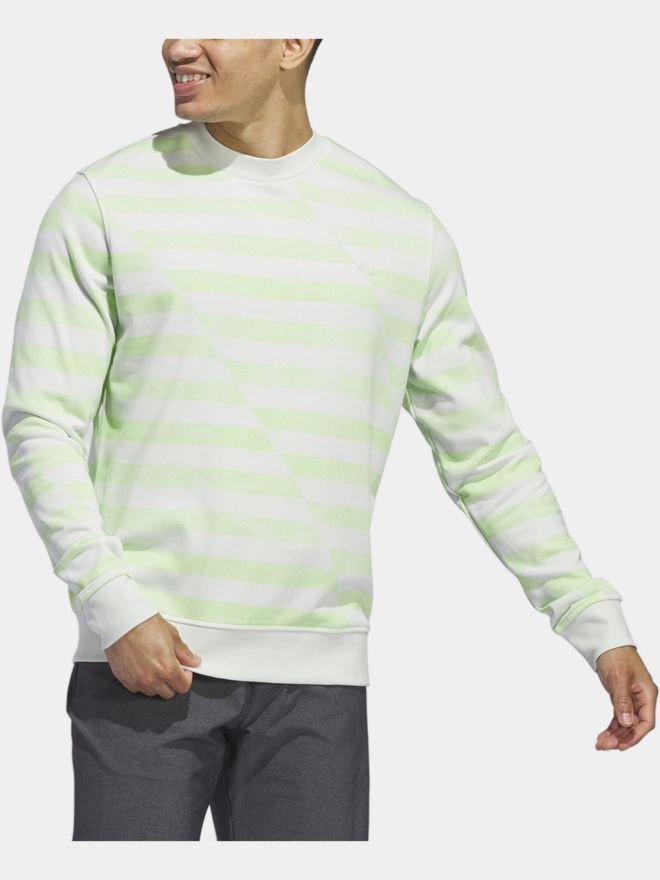 adidas Ultimate365 Printed Crewneck Sweatshirt Stretch Midlayer hellgrün