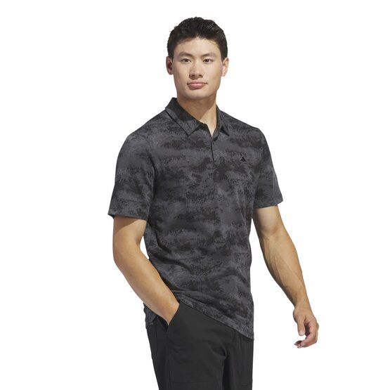 Adidas  Go-To Printed Mesh Half Sleeve Polo black