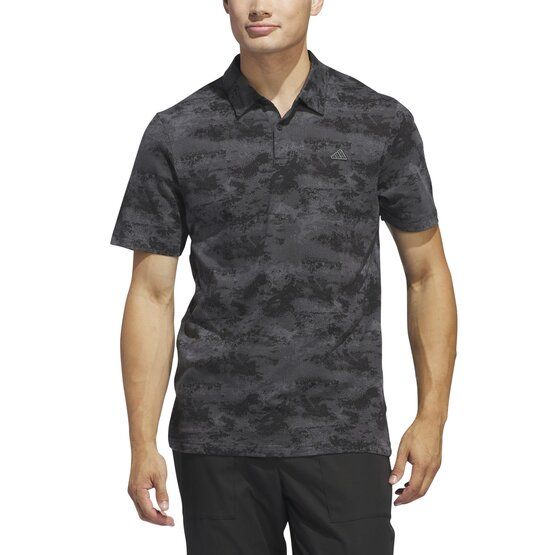 Adidas  Go-To Printed Mesh Half Sleeve Polo black