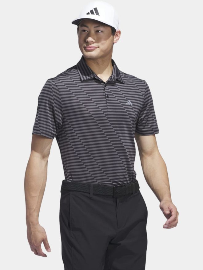 adidas Ultimate365 Mesh Print Halbarm Polo schwarz