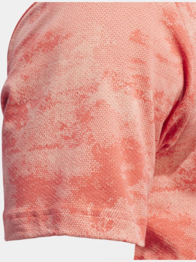 adidas Go-To Printed Mesh Halbarm Polo rot