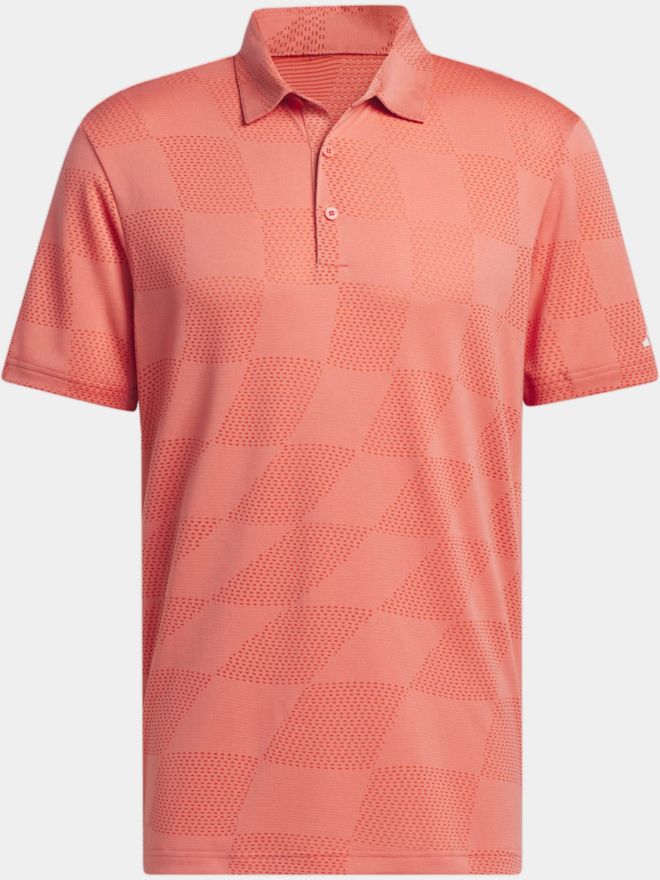 adidas Ultimate365 Textured Halbarm Polo rot