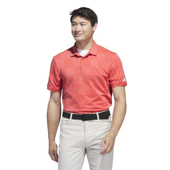 Adidas Ultimate365 Textured Halbarm Polo rot