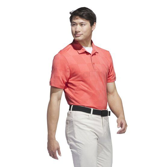 Adidas Ultimate365 Textured Halbarm Polo rot