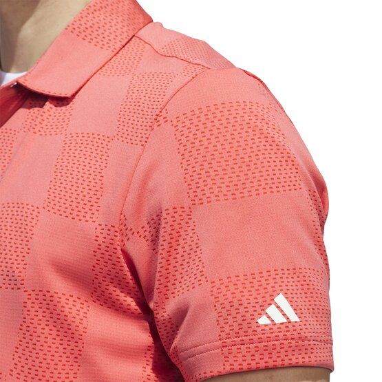 Adidas Ultimate365 Textured Halbarm Polo rot