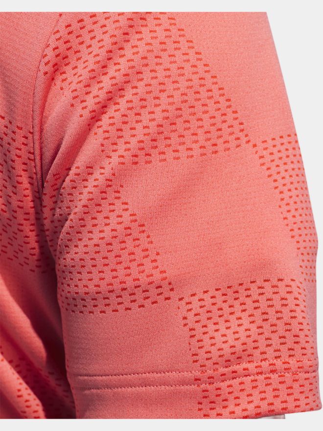 adidas Ultimate365 Textured Halbarm Polo rot