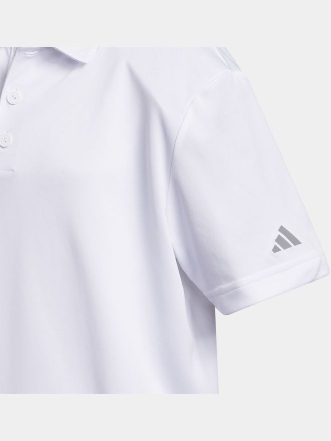 adidas Boys Performance Halbarm Polo weiß