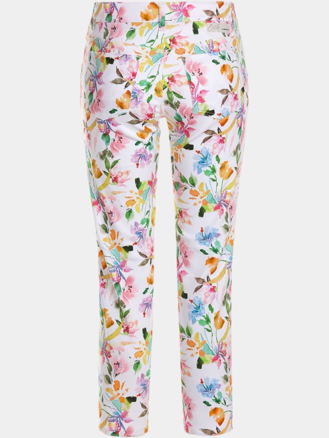 Alberto JANA - CR - WR Flowers 7/8 Hose mehrfarbig