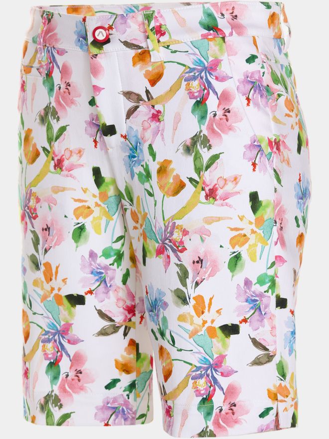 Alberto Audrey K - summer flowers Bermuda Hose mehrfarbig