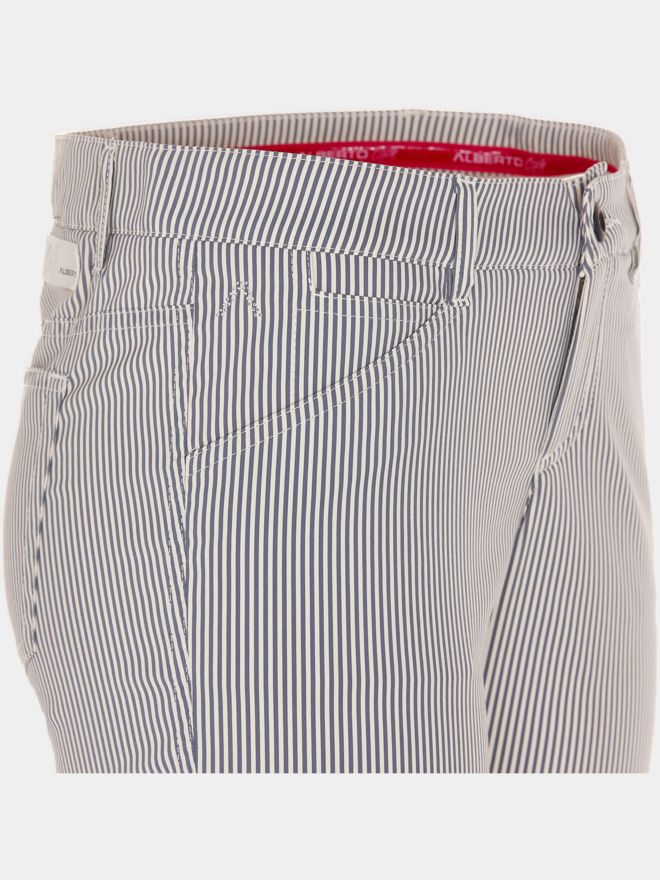 Alberto Mona-C - WR Summer Stripe Capri Hose gestreift