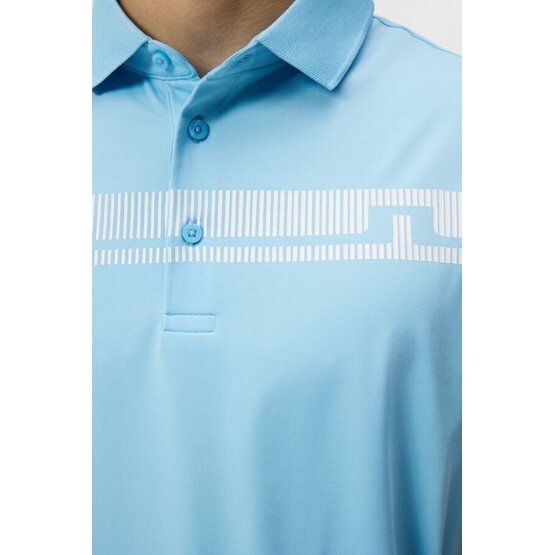 J.Lindeberg Klas Regular Fit Golf Halbarm Polo hellblau