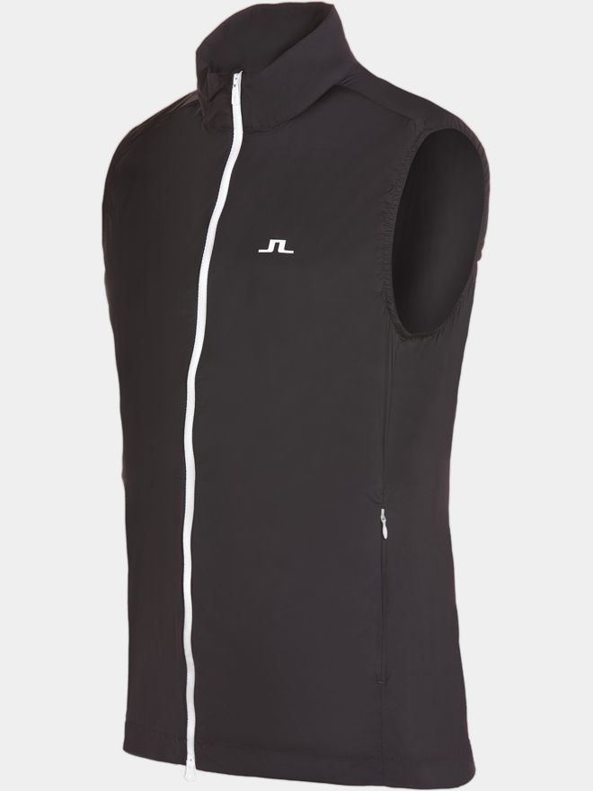 J.Lindeberg Ash Light Packable Vest Windstopp Weste schwarz