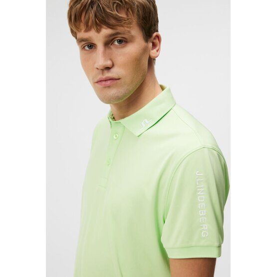 J.Lindeberg  Tour Tech Reg Fit Half Sleeve Polo light green