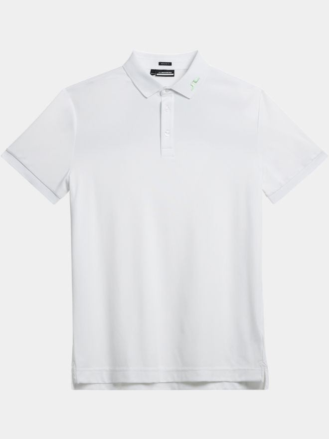 J.Lindeberg KV Regular Fit Print Half Sleeve Polo white