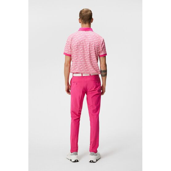 J.Lindeberg Tour Tech Reg Fit Print Halbarm Polo pink