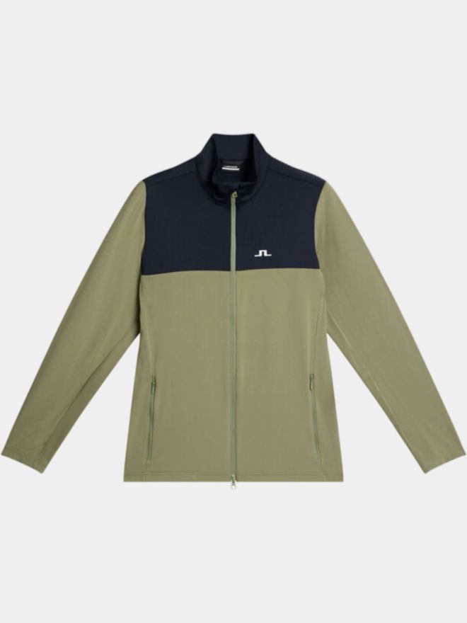 J.Lindeberg Banks Stretch Midlayer oliv