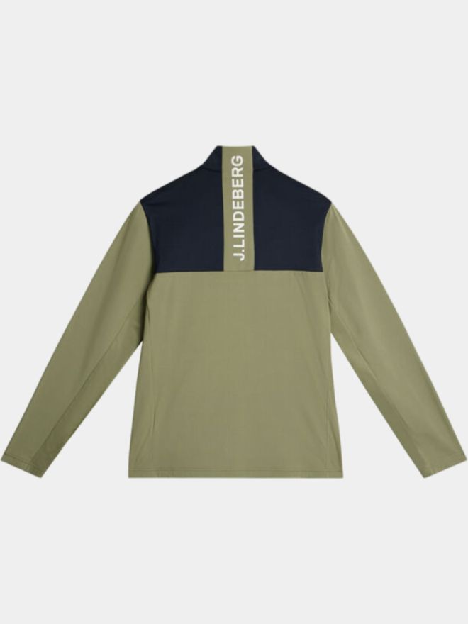 J.Lindeberg Banks Stretch Midlayer oliv