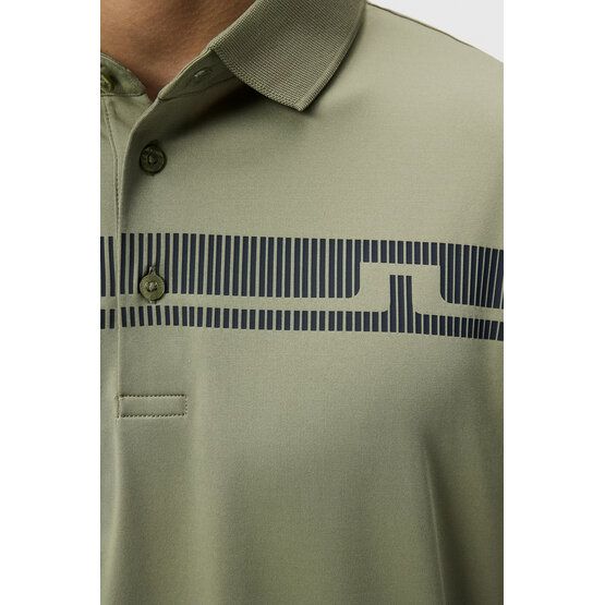 J.Lindeberg Klas Regular Fit Golf Halbarm Polo oliv