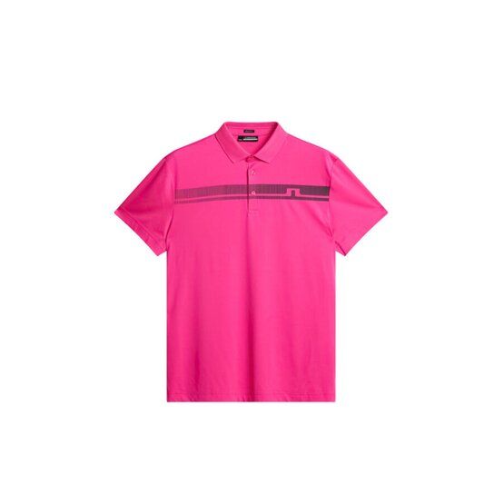 J.Lindeberg  Klas Regular Fit Golf Half Sleeve Polo fuchsia