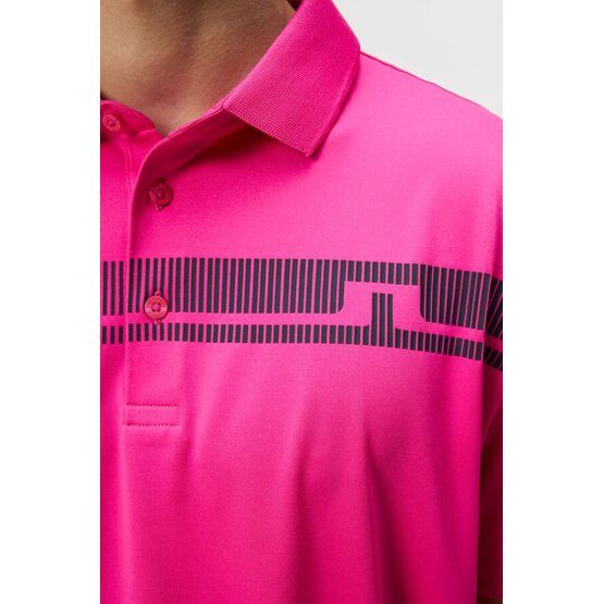 J.Lindeberg Klas Regular Fit Golf Halbarm Polo fuchsia