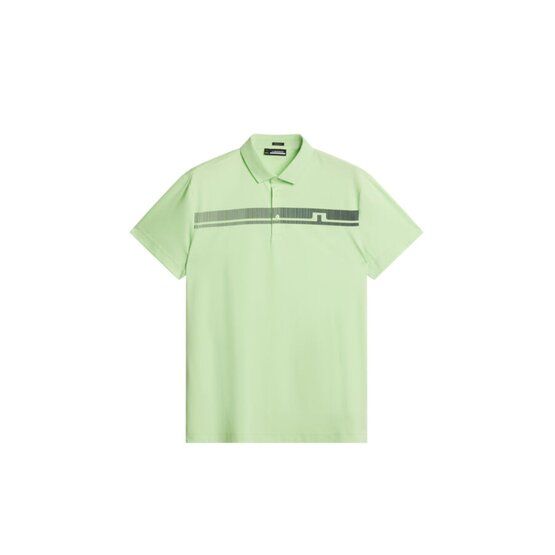 J.Lindeberg Klas Regular Fit Golf Halbarm Polo hellgrün