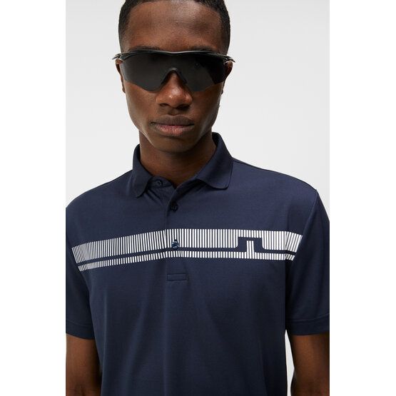 J.Lindeberg Klas Regular Fit Golf Halbarm Polo navy