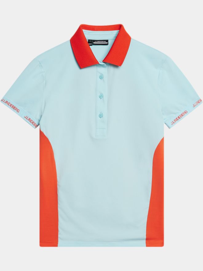 J.Lindeberg Makena Halbarm Polo türkis