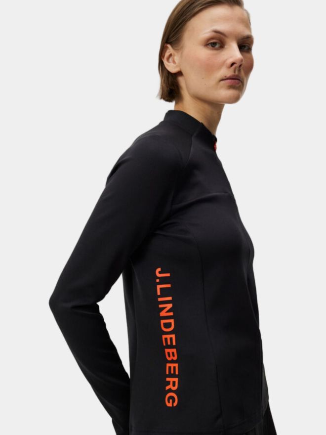 J.Lindeberg Faye Stretch Midlayer schwarz