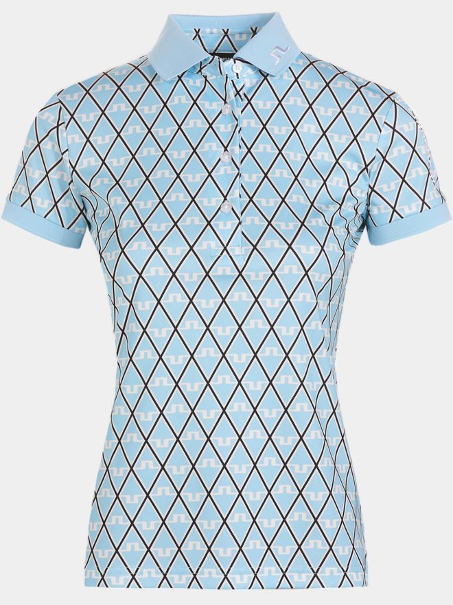 J.Lindeberg Tour Tech Golf GH Halbarm Polo türkis