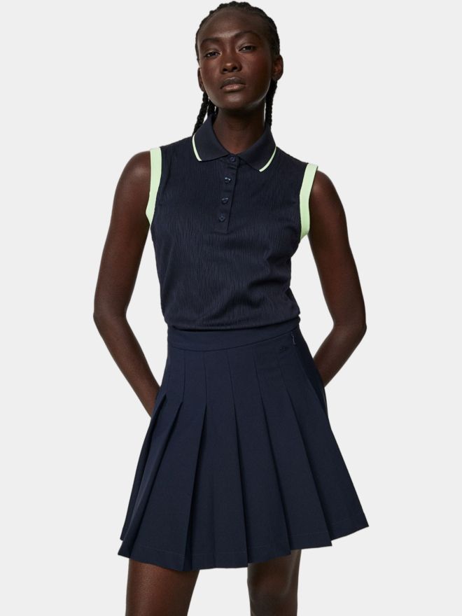 J.Lindeberg Lila Sleeveless Top ohne Arm Polo navy