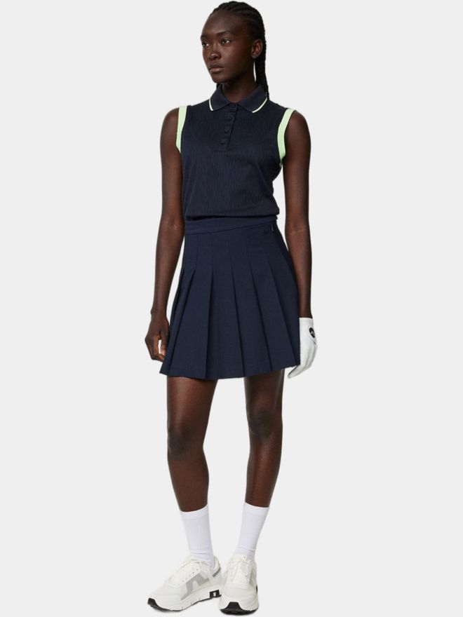 J.Lindeberg Lila Sleeveless Top ohne Arm Polo navy