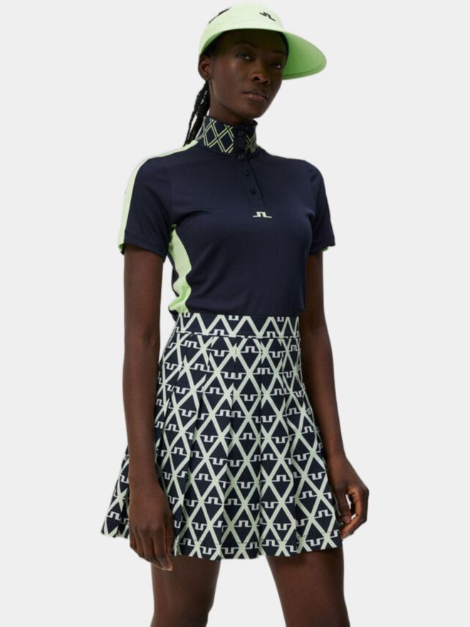 J.Lindeberg Pip Halbarm Polo navy