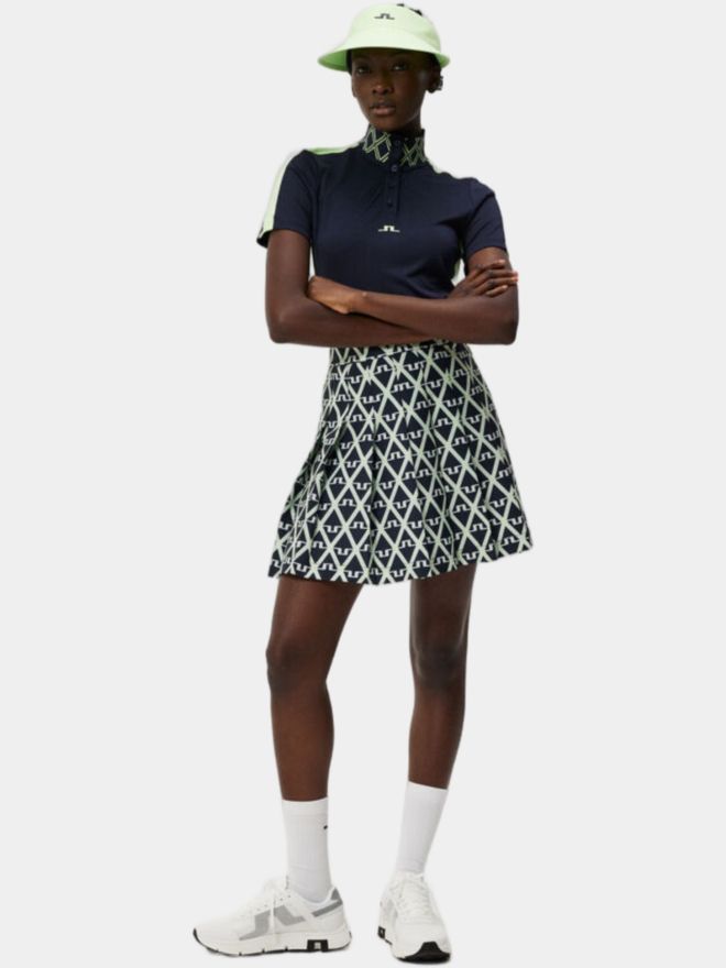 J.Lindeberg Pip Halbarm Polo navy