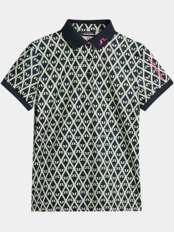 J.Lindeberg Polo Tour Tech s potiskem a krátkým rukávem vícebarevné