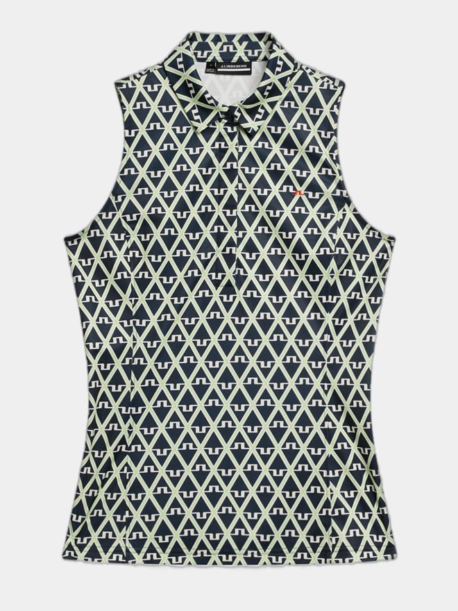 J.Lindeberg Dena Print Sleeveless Top ohne Arm Polo mehrfarbig