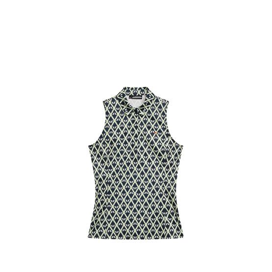 J.Lindeberg Dena Print Sleeveless Top ohne Arm Polo mehrfarbig