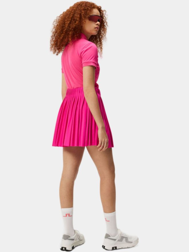 J.Lindeberg Tour Tech Halbarm Polo pink