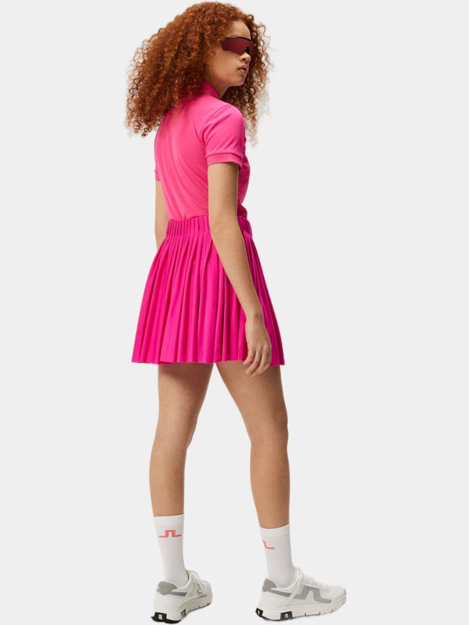 J.Lindeberg Tour Tech Halbarm Polo pink