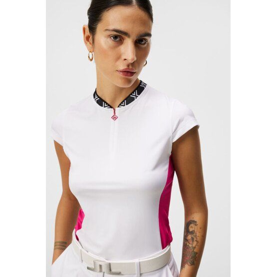 J.Lindeberg  Azara top sleeveless polo pink