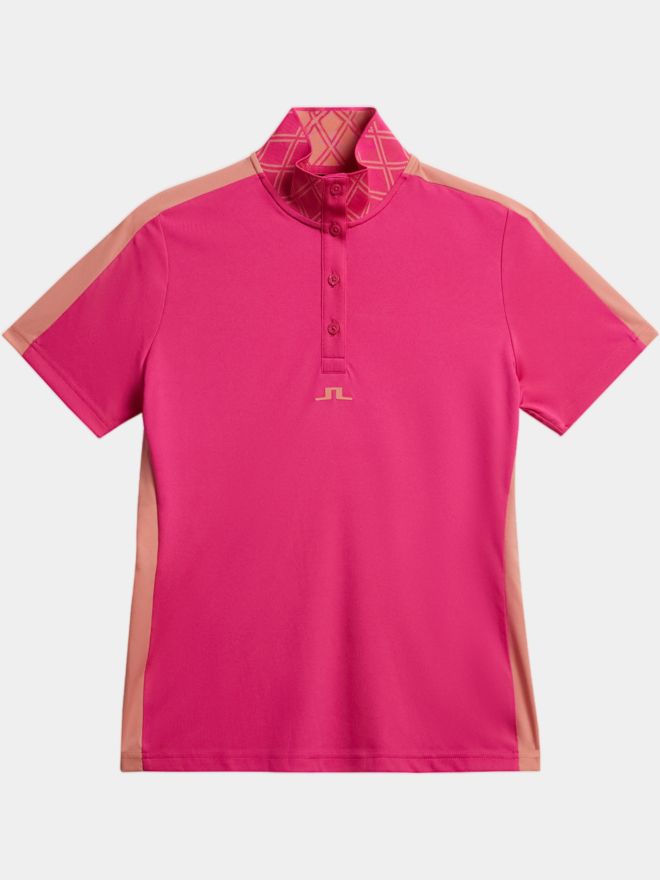 J.Lindeberg Pip Polo s krátkým rukávem růžová