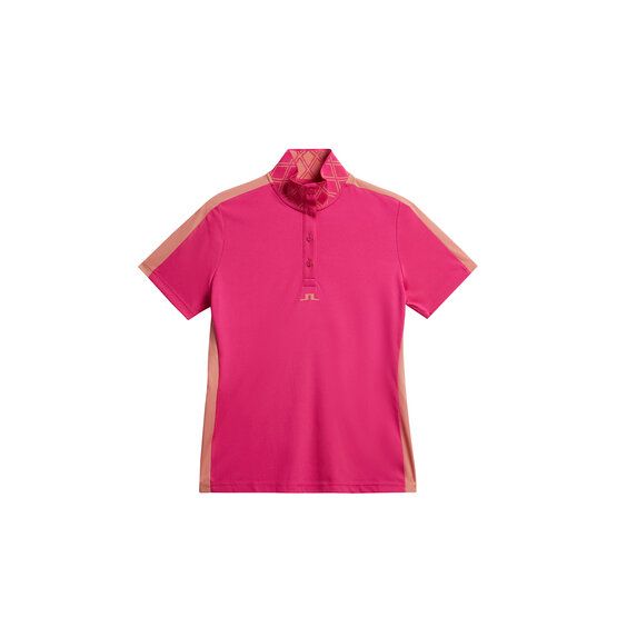 J.Lindeberg  Pip half sleeve polo pink