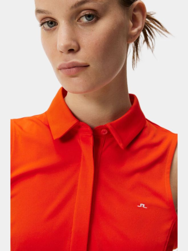 J.Lindeberg Dena Sleeveless Top Polo orange