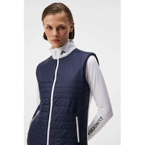 J.Lindeberg  Martina Quilt Hybrid Vest Stretch Vest navy