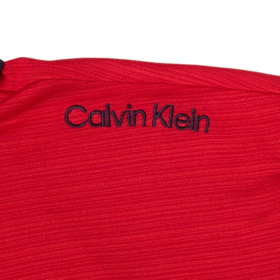 Calvin Klein PARRAMORE Halbarm Polo rot