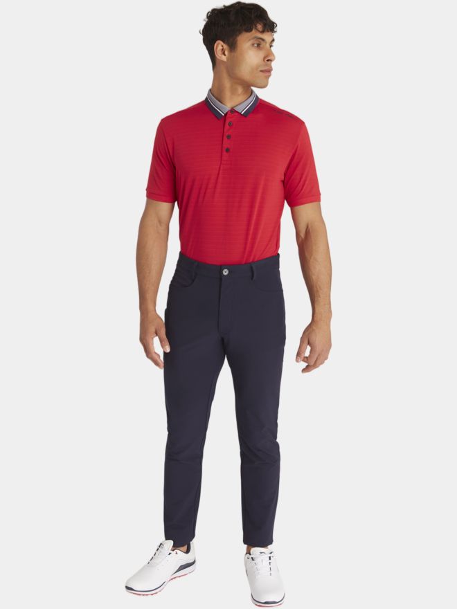 Calvin Klein PARRAMORE Halbarm Polo rot