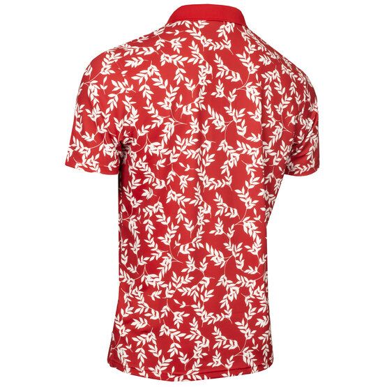 Calvin Klein LEAF PRINT Halbarm Polo rot